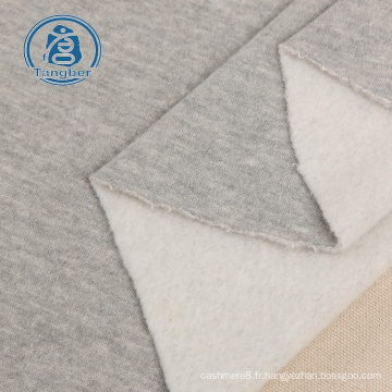 Tissu en molleton uni de type éponge tricoté pour chandails